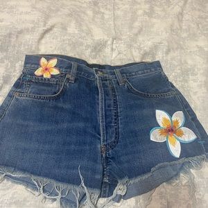 Alanui denim shorts size 25